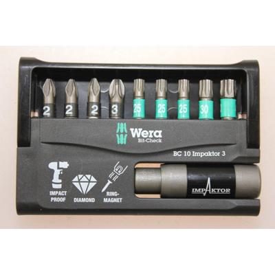 Wera Bit-Check 10 Impaktor 3 bitset