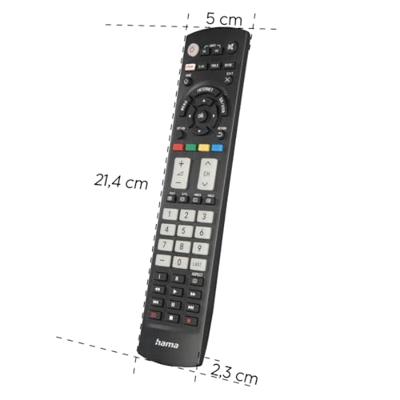 Hama Universele Afstandsbediening Panasonic TV IR Lerend + Lichtgevende Toetsen Zwart Hama Universele Afstandsbediening Panasonic TV IR Lerend + Lichtgevende Toetsen Zwart