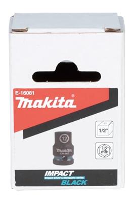 Makita E-16081 Impact Black Krachtdop 1/2" kort | 12 mm - thumbnail