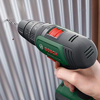 Bosch Groen UniversalImpact 18V | Accuklopboorschroevendraaier | 1.5 Ah + 2.5 Ah accu + lader | + SystemBox en 46-delige accessoiresset 06039D4108