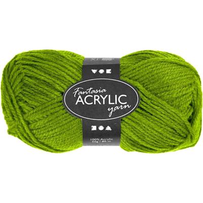 Creativ Company Acrylgaren, lichtgroen, 50gr, 80m