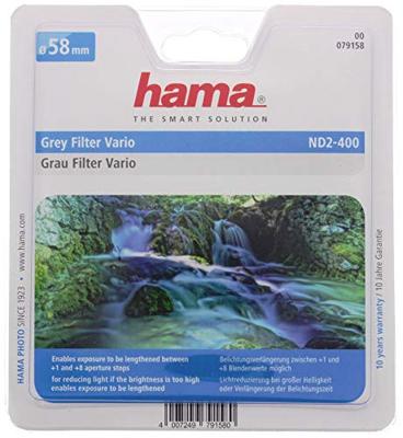 Hama Variabel Grijs filter ND2-400 - 58mm