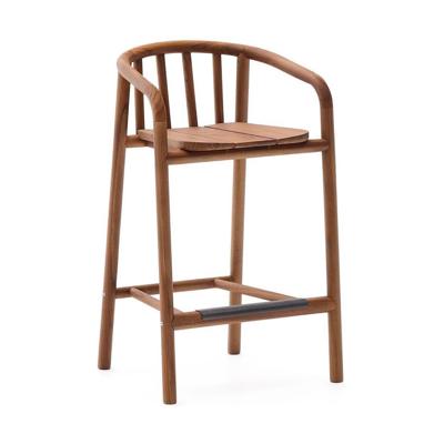 Kave Home Turqueta barkruk H65 teakhout