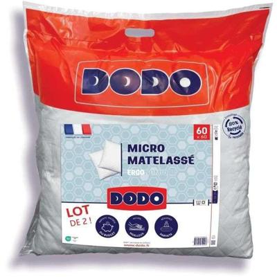 DODO - Set van 2 kussens - MICRO QUILTED - 60 x 60 cm - Wit