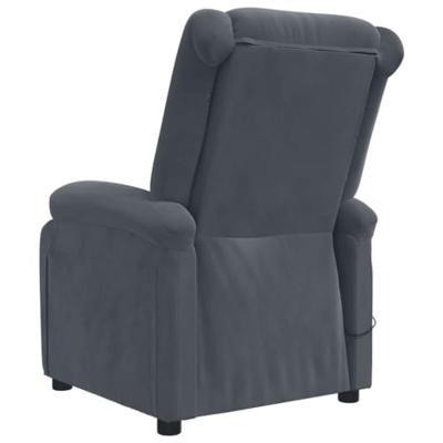 Fauteuil elektrisch verstelbaar stof donkergrijs