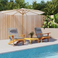 Stoelkussens 2 st Adirondack oxford stof grijs - thumbnail