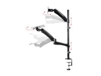 Monoprice Hoogte Klem voor bureau Articulating Keyboard + Monitor Stand (26 inch) Zwart - thumbnail