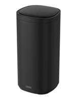 Afvalbak desq sensor 40 liter rvs zwart - thumbnail