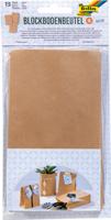 Folia papieren zak, 100 x 55 x 175 mm, pak van 15 stuks, kraft - thumbnail
