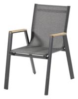 Hartman Tuinstoel 'Aruba' Teakhout, kleur Antraciet - thumbnail