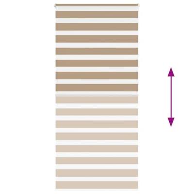 Zebra Blind 115x230 cm stofbreedte 110,9 cm polyester zandbruin - thumbnail