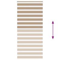 Zebra Blind 115x230 cm stofbreedte 110,9 cm polyester zandbruin - thumbnail
