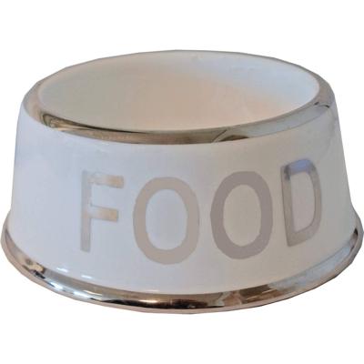 Hondeneetbak wit/zilver Food 18 cm Eet-en-drinkbakken-hond Gebr. de Boon - Gebr de boon Hondeneetbak wit/zilver Food 18 cm Eet-en-drinkbakken-hond Gebr. de Boon - Gebr de boon