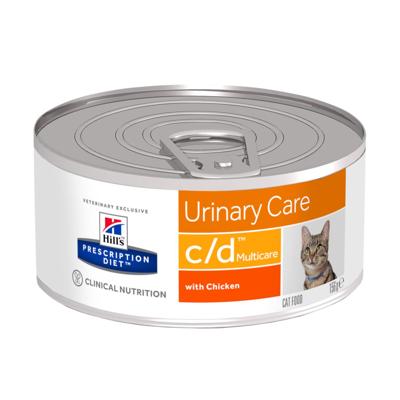 HILL'S PRESCRIPTION DIET Feline c/d Multicare Nat kattenvoer Kip 156 g