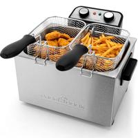 Profi Cook PC-FR1038 Friteuse met dubbele koudezone 5 l 3000 W Timerfunctie, Met handmatige temperatuursinstelling RVS - thumbnail