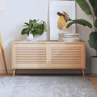 Louvredeuren 2 st 39,5x59,4 cm massief grenenhout - thumbnail