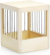 BROEDK HOUT GESPIJLD KANARIES KLEIN