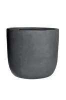 Mcollections Bloempot Egg - 46 x 43 cm - Clayfibre - Grijs - thumbnail