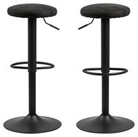 Bendt Barkruk 'Inger' (zithoogte 62-82cm), kleur Antraciet - thumbnail