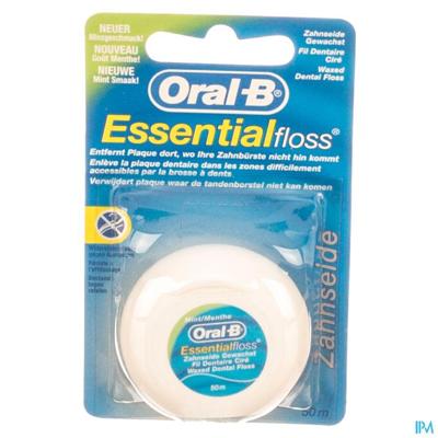 Oral-B Floss Essential Floss Munt Waxed 50m