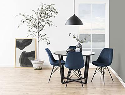 Bendt Eetkamerstoel 'Liva' Velvet, kleur Navy Blue Bendt Eetkamerstoel 'Liva' Velvet, kleur Navy Blue
