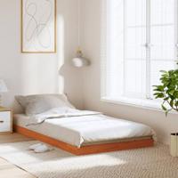 Bedframe massief grenenhout wasbruin 100x200 cm - thumbnail