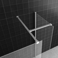 Inloopdouche Combinatie Set 130x200 + 90x200 cm 10 mm NANO + Muurprofiel Aqua Splash - thumbnail
