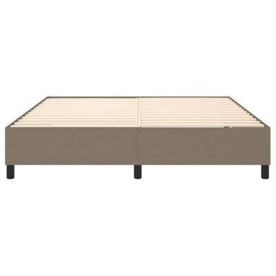 Bedframe zonder matras stof taupe 160x200 cm