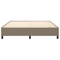 Bedframe zonder matras stof taupe 160x200 cm - thumbnail