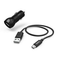 Hama Auto-oplaadset Micro-USB 2.4 A Zwart - thumbnail
