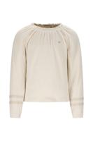 Like Flo winter jersey blouse meisjes - beige - Eli - jacquard - thumbnail
