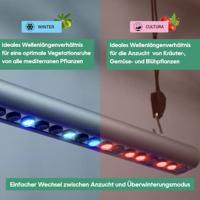 Venso LED-plantenlamp groei 65 cm 230 V LED vast ingebouwd 35 W RGBW 1 stuk(s) - thumbnail