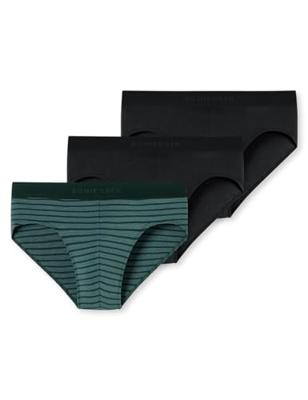 Schiesser 95/5 rio slips 3-pack zwart-groen