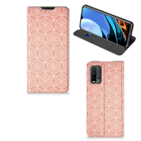 Xiaomi Poco M3 | Redmi 9T | Hoesje met Magneet | Pattern Orange - thumbnail