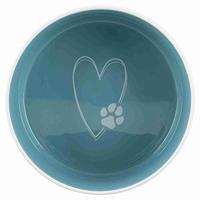 Trixie Keramische Voer/Waterbak: All you need is Love and a Pet 20 cm - thumbnail