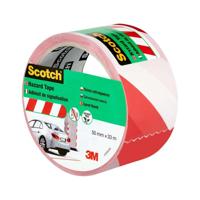 Afzetlint Scotch 50 mm x 33 m Wit Rood - thumbnail
