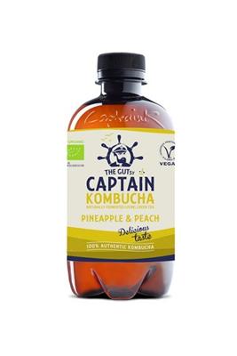 The GUTsy Captain Kombucha Pineapple & Peach The GUTsy Captain Kombucha Pineapple & Peach