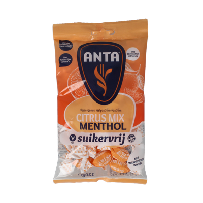 Citrusmix menthol suikervrij 120 Gram