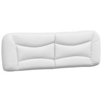 Bed met matras kunstleer wit 160x200 cm - thumbnail