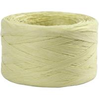 Creativ Company Papier raffia garen, b: 7-8 mm, lichtgroen, 100 m/ 1 rol - thumbnail