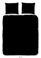 Good Morning Dekbedovertrek "uni dessin" - Zwart - (200x200/220 cm) - Katoen - thumbnail