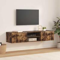 TV-kast met lade Gerookt eiken 150 x 39 x 30 cm Bewerkt hout - thumbnail