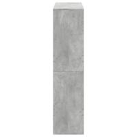 Kamerscherm 100x33x135 cm bewerkt hout betongrijs - thumbnail