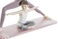 Decoratieve figuren DKD Home Decor 24 x 6,5 x 19,5 cm Scandi Roze Yoga - thumbnail