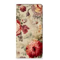 Smart Cover voor Xiaomi Redmi Note 12 Pro | Poco X5 Pro Bloemen - thumbnail