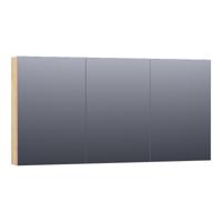 Brauer Impress Spiegelkast 140 cm - zonder Verlichting - Met 3 Dubbelzijdige Spiegeldeuren - Vingerlas Eiken Grijs - thumbnail