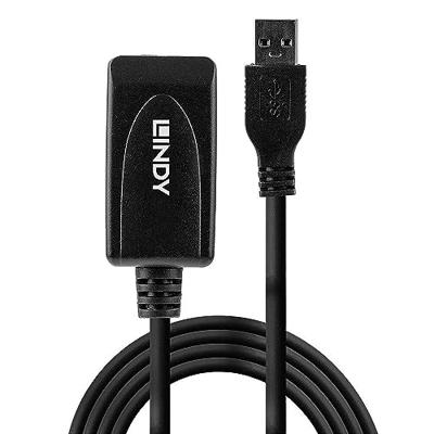 LINDY 43155 5m USB 3.0 actieve verlengkabel, zwart