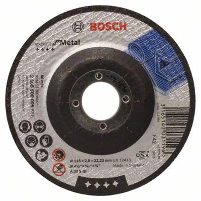 Bosch Accessories A30 S BF 2608600005 Doorslijpschijf gebogen 115 mm 1 stuk(s) Metaal Bosch Accessories A30 S BF 2608600005 Doorslijpschijf gebogen 115 mm 1 stuk(s) Metaal