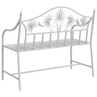 Tuinbank Wit 104 x 54 x 93cm Staal - thumbnail