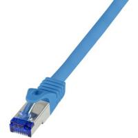 LogiLink C6A106S RJ45 CAT 6A S/FTP 15.00 m Blauw 1 stuk(s) - thumbnail